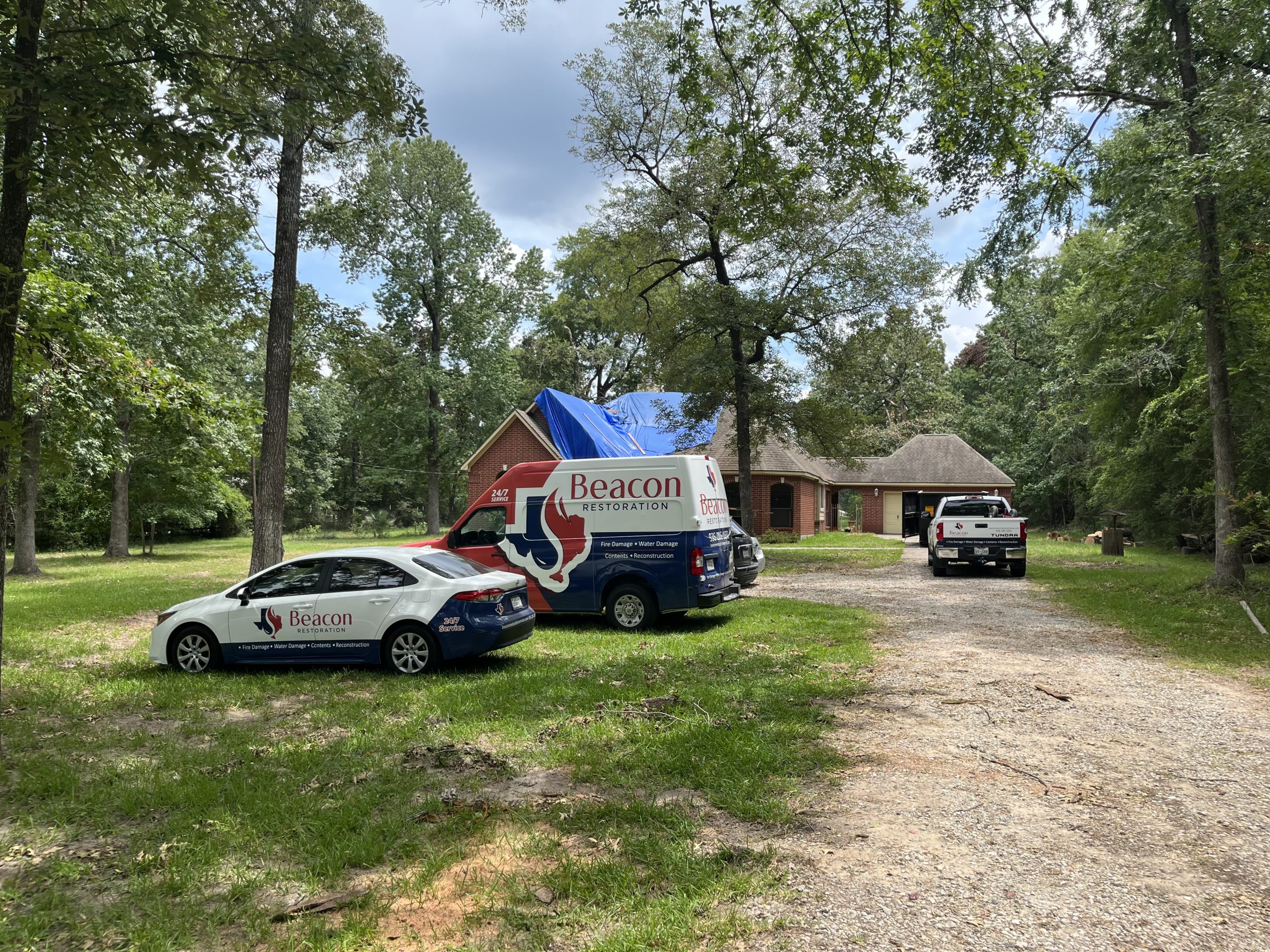 Swift and efficient Beacon Restoration Services' response car for prompt aid and support on any Commercial Water Damage.