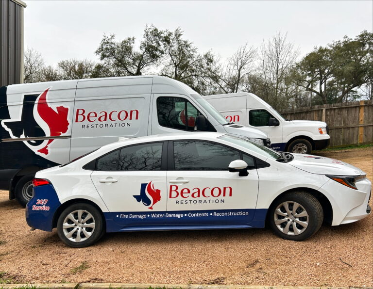 Water Damage Restoration Vehicle - Beacon Restoration Services